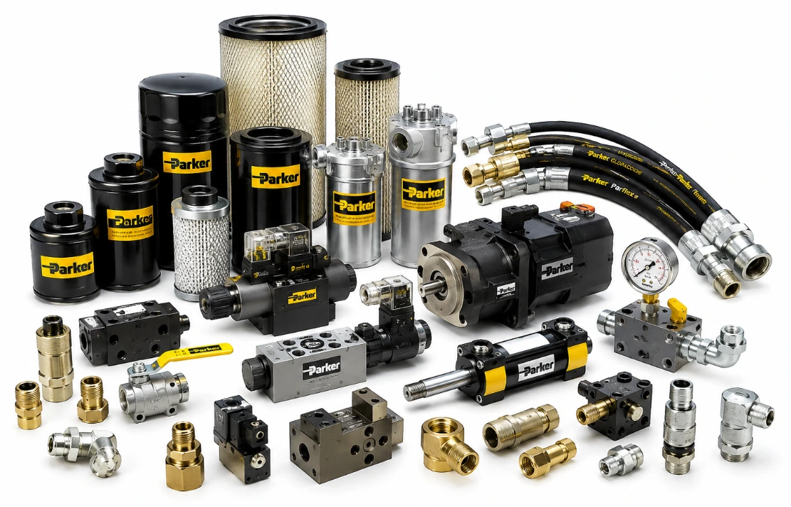 Genuine Parker filters and industrial products